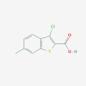 molecular formula C10H7ClO2S B187165 3-氯-6-甲基苯并[b]噻吩-2-羧酸 CAS No. 34576-96-0