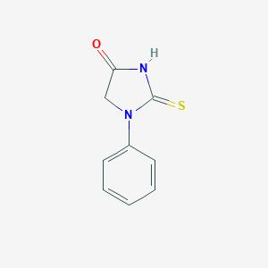 molecular formula C9H8N2OS B187170 4-Imidazolidinone, 1-phenyl-2-thioxo- CAS No. 54107-52-7
