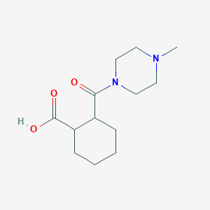 molecular formula C13H22N2O3 B187175 2-(4-甲基哌嗪-1-羰基)-环己烷甲酸 CAS No. 331947-27-4