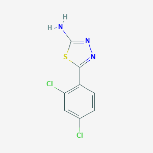 molecular formula C8H5Cl2N3S B187177 5-(2,4-二氯苯基)-1,3,4-噻二唑-2-胺 CAS No. 28004-63-9