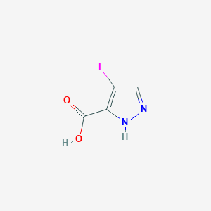 molecular formula C4H3IN2O2 B187180 4-iodo-1H-pyrazole-5-carboxylic acid CAS No. 6647-93-4