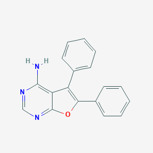 molecular formula C18H13N3O B187183 5,6-二苯基呋喃[2,3-d]嘧啶-4-胺 CAS No. 5207-52-3