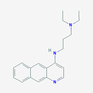 B187184 1,3-Propanediamine, N'-benzo(g)quinolin-4-yl-N,N-diethyl- CAS No. 56297-68-8