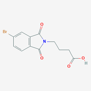 molecular formula C12H10BrNO4 B187196 4-(5-溴-1,3-二氧代-1,3-二氢-2H-异吲哚-2-基)丁酸 CAS No. 299964-12-8