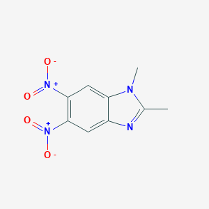 molecular formula C9H8N4O4 B187199 1,2-Dimethyl-5,6-dinitrobenzimidazole CAS No. 90323-97-0