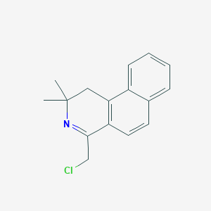 molecular formula C16H16ClN B187204 4-(Chloromethyl)-2,2-dimethyl-1,2-dihydrobenzo[f]isoquinoline CAS No. 217480-50-7