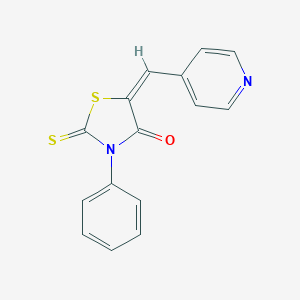 molecular formula C15H10N2OS2 B187212 (5E)-3-phenyl-5-(pyridin-4-ylmethylidene)-2-sulfanylidene-1,3-thiazolidin-4-one CAS No. 92427-61-7