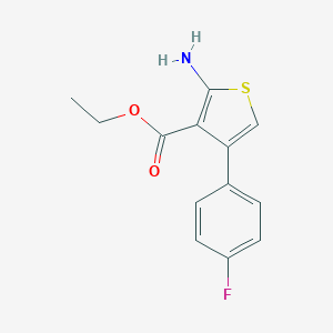 molecular formula C13H12FNO2S B187221 Ethyl 2-amino-4-(4-fluorophenyl)thiophene-3-carboxylate CAS No. 35978-33-7