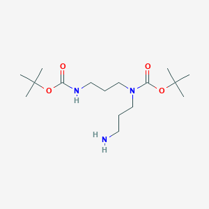 molecular formula C16H33N3O4 B187239 1,5-Bis-Boc-1,5,9-triazanonane CAS No. 122248-82-2