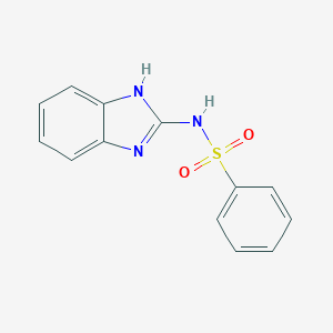 molecular formula C13H11N3O2S B187260 苯磺酰胺，N-1H-苯并咪唑-2-基- CAS No. 13068-57-0