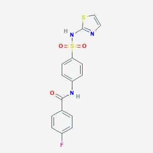B187273 4-fluoro-N-[4-(1,3-thiazol-2-ylsulfamoyl)phenyl]benzamide CAS No. 5565-07-1