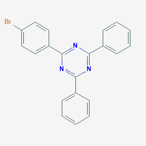 molecular formula C21H14BrN3 B187276 2-(4-Bromophenyl)-4,6-diphenyl-1,3,5-triazine CAS No. 23449-08-3