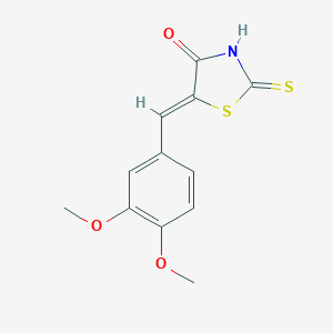 (5E)-5-(3,4-dimethoxybenzylidene)-2-mercapto-1,3-thiazol-4(5H)-one