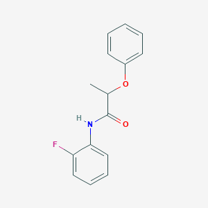 molecular formula C15H14FNO2 B187297 N-(2-fluorophenyl)-2-phenoxypropanamide CAS No. 6187-06-0