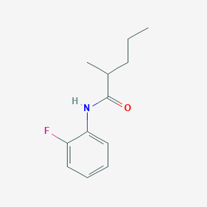 molecular formula C12H16FNO B187299 N-(2-fluorophenyl)-2-methylpentanamide CAS No. 6173-96-2