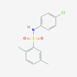 molecular formula C14H14ClNO2S B187305 N-(4-chlorophenyl)-2,5-dimethylbenzenesulfonamide CAS No. 6158-16-3