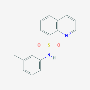 molecular formula C16H14N2O2S B187307 N-(3-Methylphenyl)-8-quinolinesulfonamide CAS No. 158729-21-6