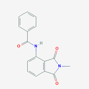 B187320 Benzamide, N-(2,3-dihydro-2-methyl-1,3-dioxo-1H-isoindol-4-yl)- CAS No. 139262-00-3