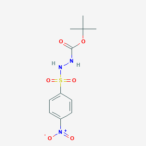 molecular formula C11H15N3O6S B187335 1-Boc-2-(4-nitrobenzenesulfonyl)hydrazine CAS No. 333440-71-4