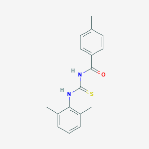 molecular formula C17H18N2OS B187341 n-[(2,6-Dimethylphenyl)carbamothioyl]-4-methylbenzamide CAS No. 6410-76-0