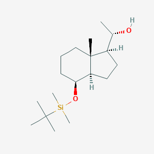 molecular formula C18H36O2Si B187352 1H-Indene-1-methanol,4-[[(1,1-dimethylethyl)dimethylsilyl]oxy]octahydro-a,7a-dimethyl-,(aS,1S,3aR,4S,7aR)- CAS No. 147725-62-0