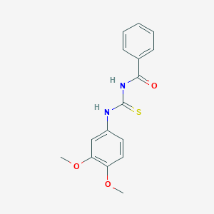 molecular formula C16H16N2O3S B187357 N-[(3,4-dimethoxyphenyl)carbamothioyl]benzamide CAS No. 65069-48-9