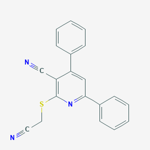 2-[(Cyanomethyl)sulfanyl]-4,6-diphenylnicotinonitrile