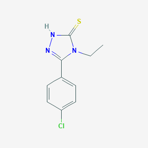 molecular formula C10H10ClN3S B187369 5-(4-chlorophenyl)-4-ethyl-4H-1,2,4-triazole-3-thiol CAS No. 26131-64-6