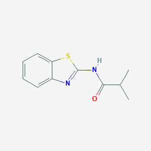 molecular formula C11H12N2OS B187374 N-(1,3-benzothiazol-2-yl)-2-methylpropanamide CAS No. 3028-04-4