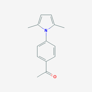 molecular formula C14H15NO B187385 1-(4-(2,5-Dimethyl-1H-pyrrol-1-yl)phenyl)ethanone CAS No. 83935-45-9