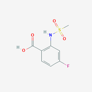 4-Fluoro-2-methanesulfonamidobenzoic acid