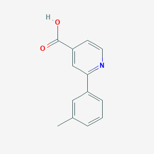 molecular formula C13H11NO2 B187396 2-(3-Methylphenyl)isonicotinic acid CAS No. 100004-94-2