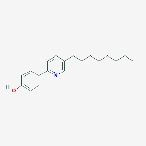 molecular formula C19H25NO B187397 Phenol, 4-(5-octyl-2-pyridinyl)- CAS No. 110500-54-4