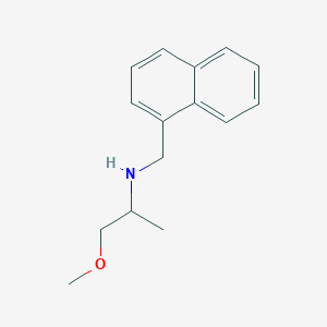molecular formula C15H19NO B187399 (2-Methoxy-1-methylethyl)(1-naphthylmethyl)amine CAS No. 355816-73-8