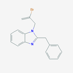 molecular formula C17H15BrN2 B187403 2-Benzyl-1-(2-bromo-allyl)-1H-benzoimidazole CAS No. 6127-83-9