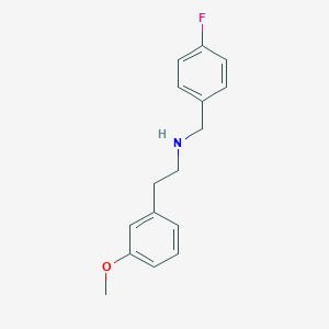 molecular formula C16H18FNO B187431 (4-Fluorobenzyl)[2-(3-methoxyphenyl)ethyl]amine CAS No. 355382-51-3