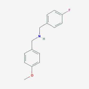 molecular formula C15H16FNO B187442 (4-Fluoro-benzyl)-(4-methoxy-benzyl)-amine CAS No. 355815-47-3