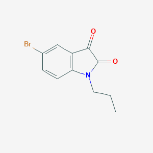 molecular formula C11H10BrNO2 B187455 5-溴-1-丙基-1H-吲哚-2,3-二酮 CAS No. 312636-28-5