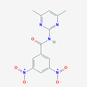 B187478 N-(4,6-dimethylpyrimidin-2-yl)-3,5-dinitrobenzamide CAS No. 5487-08-1