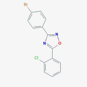 molecular formula C14H8BrClN2O B187485 3-(4-溴苯基)-5-(2-氯苯基)-1,2,4-噁二唑 CAS No. 404900-69-2
