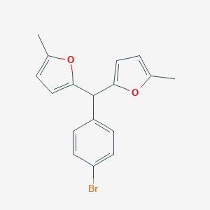 2-[(4-Bromophenyl)-(5-methylfuran-2-yl)methyl]-5-methylfuran