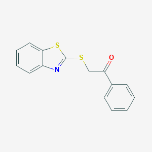 molecular formula C15H11NOS2 B187514 2-(1,3-Benzothiazol-2-ylsulfanyl)-1-phenylethanone CAS No. 13944-95-1