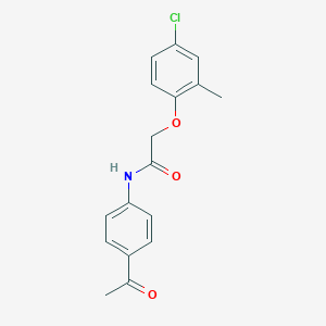 molecular formula C17H16ClNO3 B187517 N-(4-acetylphenyl)-2-(4-chloro-2-methylphenoxy)acetamide CAS No. 282104-93-2