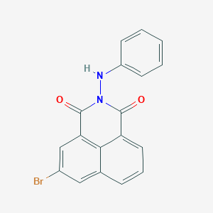molecular formula C18H11BrN2O2 B187522 2-Anilino-5-bromobenzo[de]isoquinoline-1,3-dione CAS No. 5545-68-6