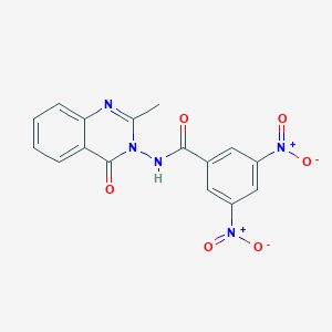 molecular formula C16H11N5O6 B187527 N-(2-methyl-4-oxoquinazolin-3-yl)-3,5-dinitrobenzamide CAS No. 13915-24-7