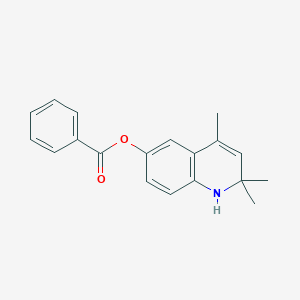 molecular formula C19H19NO2 B187536 2,2,4-Trimethyl-1,2-dihydroquinolin-6-yl benzoate CAS No. 5493-40-3