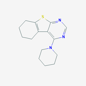 molecular formula C15H19N3S B187549 4-(1-Piperidinyl)-5,6,7,8-tetrahydro[1]benzothieno[2,3-d]pyrimidine CAS No. 40277-54-1