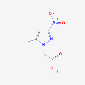 molecular formula C6H7N3O4 B187550 (5-甲基-3-硝基-1H-吡唑-1-基)乙酸 CAS No. 344912-39-6
