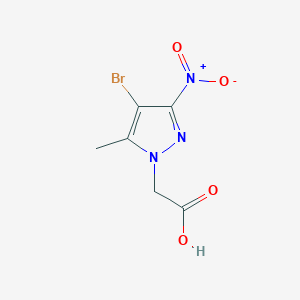 B187551 (4-bromo-5-methyl-3-nitro-1H-pyrazol-1-yl)acetic acid CAS No. 345637-67-4