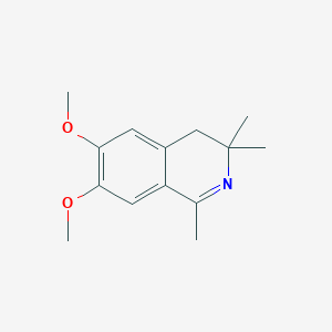 B187570 6,7-Dimethoxy-1,3,3-trimethyl-3,4-dihydroisoquinoline CAS No. 121064-15-1
